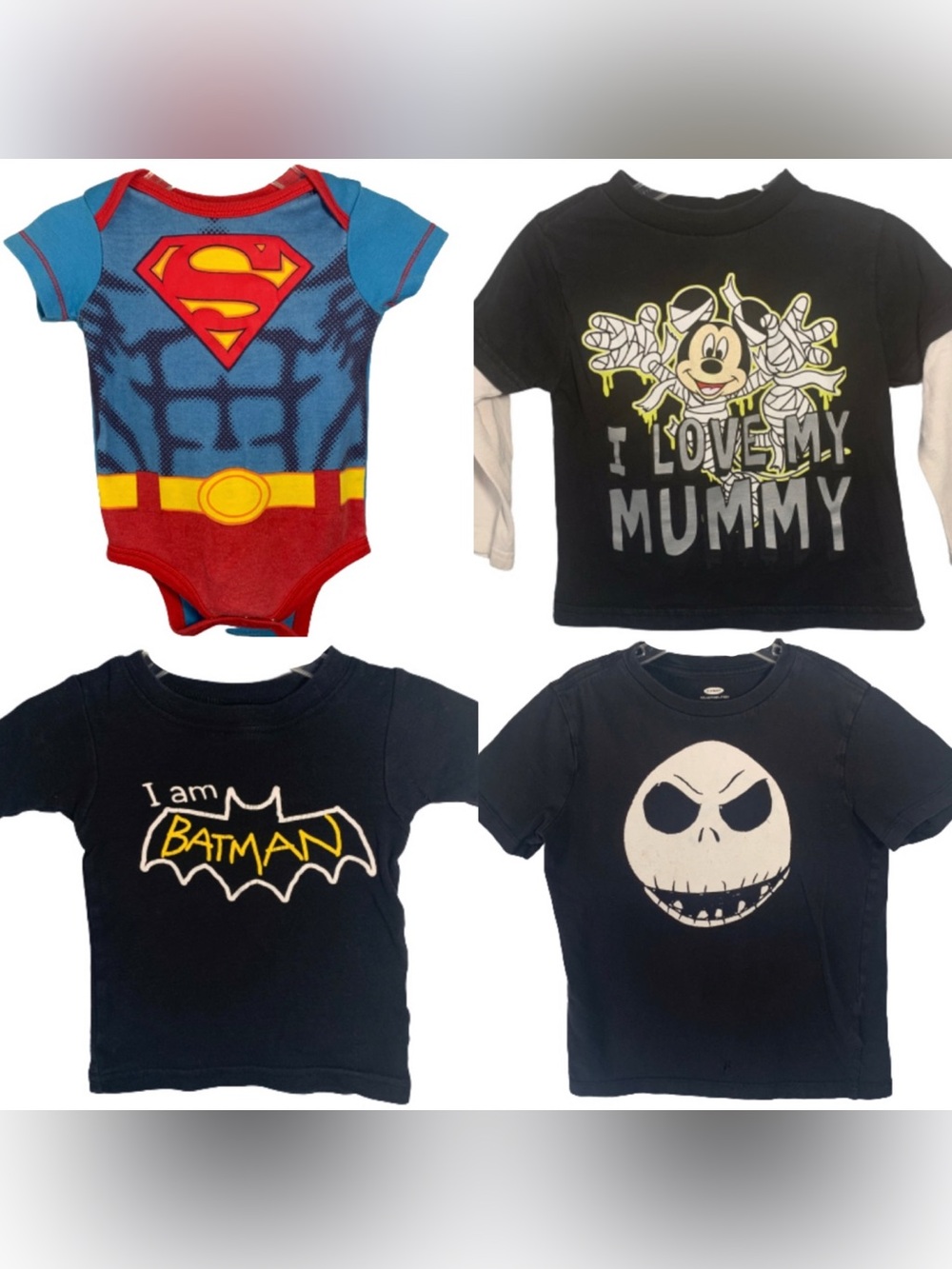 ⚡ Boys Size 2T-5T Graphic Tee & Pajama Lot – Bundle of 4 Character Shirts